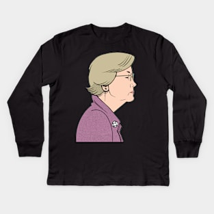 Elizabeth Warren Kids Long Sleeve T-Shirt